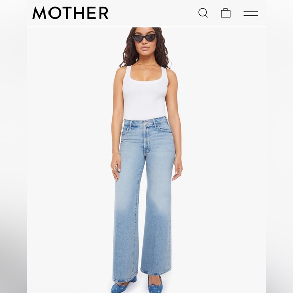 MOTHER Denim - NWT Mother The Lil’ Hustler Roller Sneak 24 I Confess